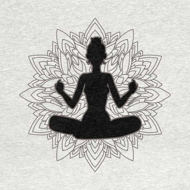 Yoga Gift Idea Namaste Meditation by HBfunshirts